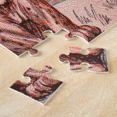 glimlachende leeuw legpuzzel (Zijkant)
