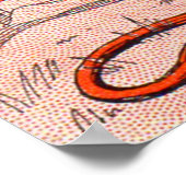 glimlachende leeuw poster (Hoek)