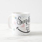 Glimlachende lippen koffiemok (Voorkant links)
