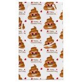 Glimlachende Love Poop Emoji Valentijnsdag Gift Ba Klein Cadeauzakje (Achterkant)