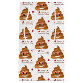 Glimlachende Love Poop Emoji Valentijnsdag Gift Ba Klein Cadeauzakje (Voorkant)