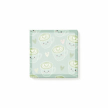 glimlachende matcha latte koppen Post-It Notes