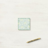 glimlachende matcha latte koppen Post-It Notes (Op bureau)