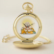 Glimlachende Matrieya Buddha Pocket Watch