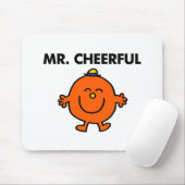 Glimlachende meneer Cheerful Muismat (Met muis)