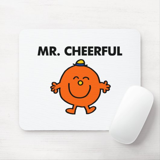 Glimlachende meneer Cheerful Muismat (Met muis)