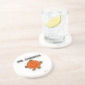 Glimlachende meneer Cheerful Zandsteen Onderzetter (Zijkant)