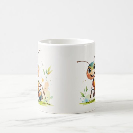 Glimlachende mier Mok Unique Coffee Cup (Center)