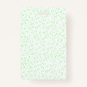 Glimlachende Neon Groene Slang Grote Ogen Polka Do Badge (Achterkant)