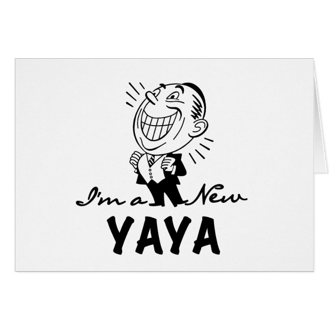 Glimlachende New Yaya Tshirts en geschenken (Voorkant Horizontaal)