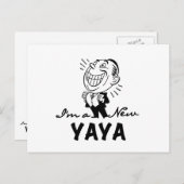 Glimlachende New Yaya Tshirts en geschenken Briefkaart (Voorkant / Achterkant)