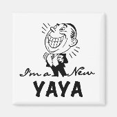 Glimlachende New Yaya Tshirts en geschenken Magneet (Voorkant)