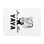 Glimlachende New Yaya Tshirts en geschenken Magneet (Horizontaal)