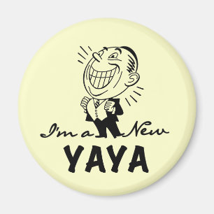 Glimlachende New Yaya Tshirts en geschenken Magneet