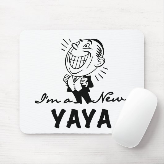 Glimlachende New Yaya Tshirts en geschenken Muismat (Met muis)