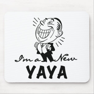 Glimlachende New Yaya Tshirts en geschenken Muismat
