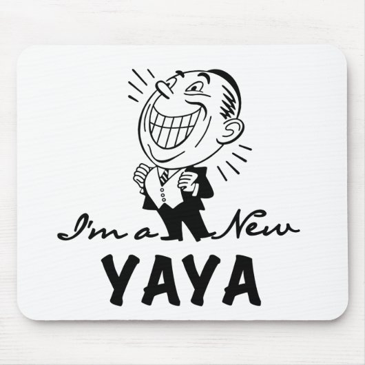 Glimlachende New Yaya Tshirts en geschenken Muismat (Voorkant)