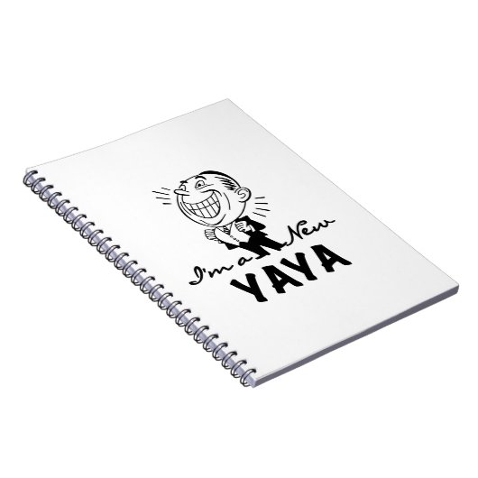 Glimlachende New Yaya Tshirts en geschenken Notitieboek (Rechterzijde)