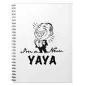 Glimlachende New Yaya Tshirts en geschenken Notitieboek (Voorkant)