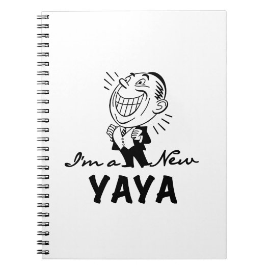 Glimlachende New Yaya Tshirts en geschenken Notitieboek (Voorkant)