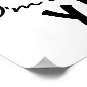 Glimlachende New Yaya Tshirts en geschenken Poster (Hoek)