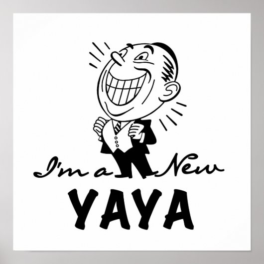 Glimlachende New Yaya Tshirts en geschenken Poster (Voorkant)