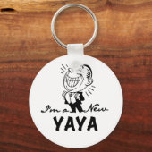 Glimlachende New Yaya Tshirts en geschenken Sleutelhanger (Voorkant)