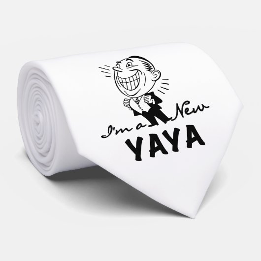 Glimlachende New Yaya Tshirts en geschenken Stropdas (Opgerold)