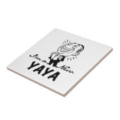 Glimlachende New Yaya Tshirts en geschenken Tegeltje