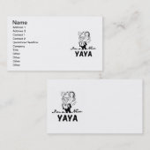 Glimlachende New Yaya Tshirts en geschenken Visitekaartje (Voorkant / Achterkant)