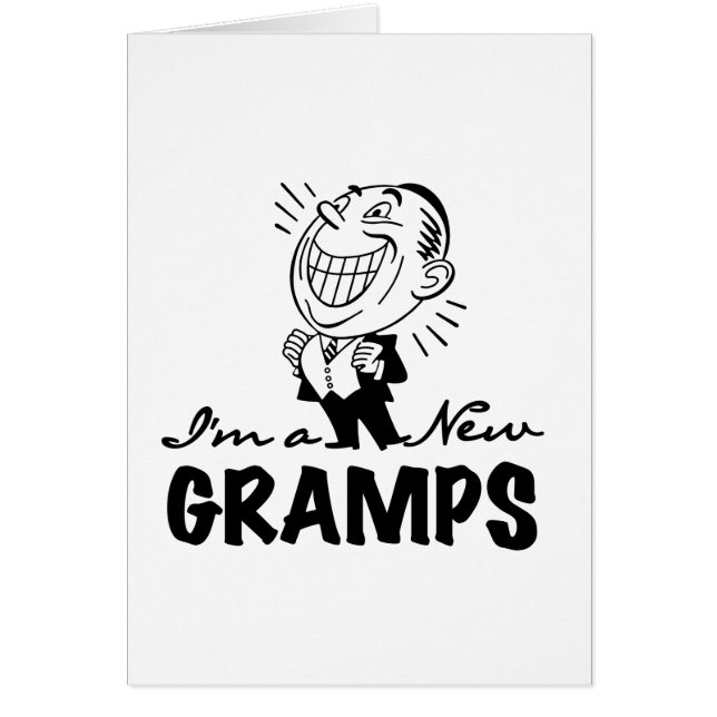 Glimlachende nieuwe Gramps T-shirts en geschenken (Voorkant)