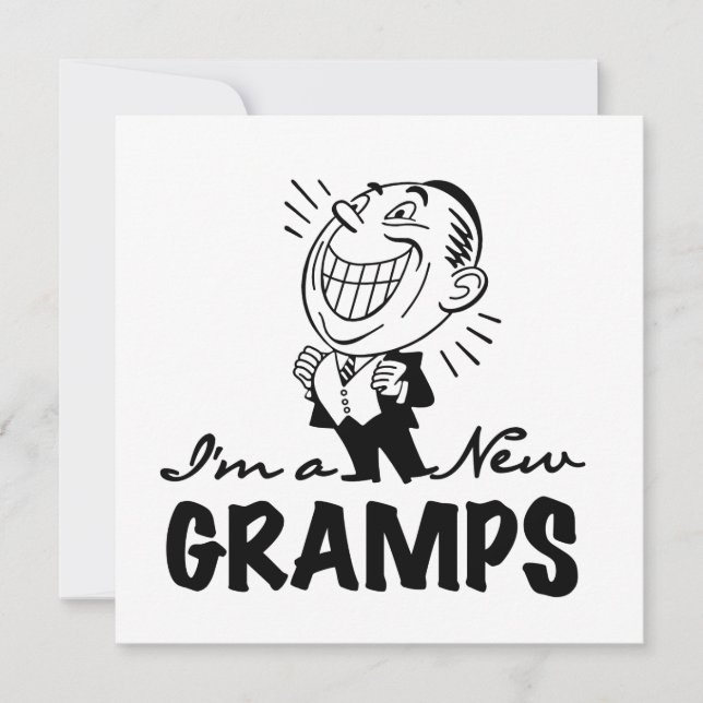 Glimlachende nieuwe Gramps T-shirts en geschenken (Voorkant)