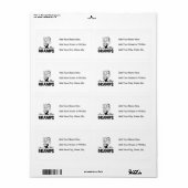 Glimlachende nieuwe Gramps T-shirts en geschenken Etiket (Full Sheet)