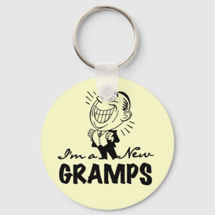 Glimlachende nieuwe Gramps T-shirts en geschenken Sleutelhanger