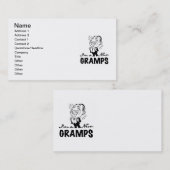 Glimlachende nieuwe Gramps T-shirts en geschenken Visitekaartje (Voorkant / Achterkant)