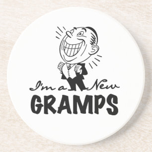 Glimlachende nieuwe Gramps T-shirts en geschenken Zandsteen Onderzetter