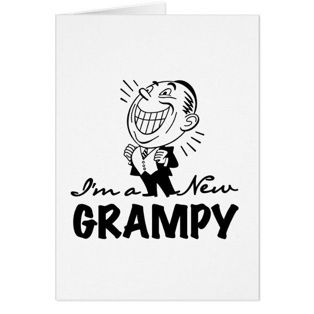 Glimlachende nieuwe Grampy T-shirts en geschenken (Voorkant)