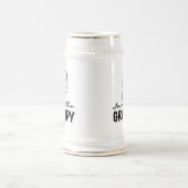 Glimlachende nieuwe Grampy T-shirts en geschenken Bierpul (Center)