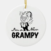 Glimlachende nieuwe Grampy T-shirts en geschenken Keramisch Ornament (Voorkant)