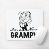 Glimlachende nieuwe Grampy T-shirts en geschenken Muismat (Met muis)