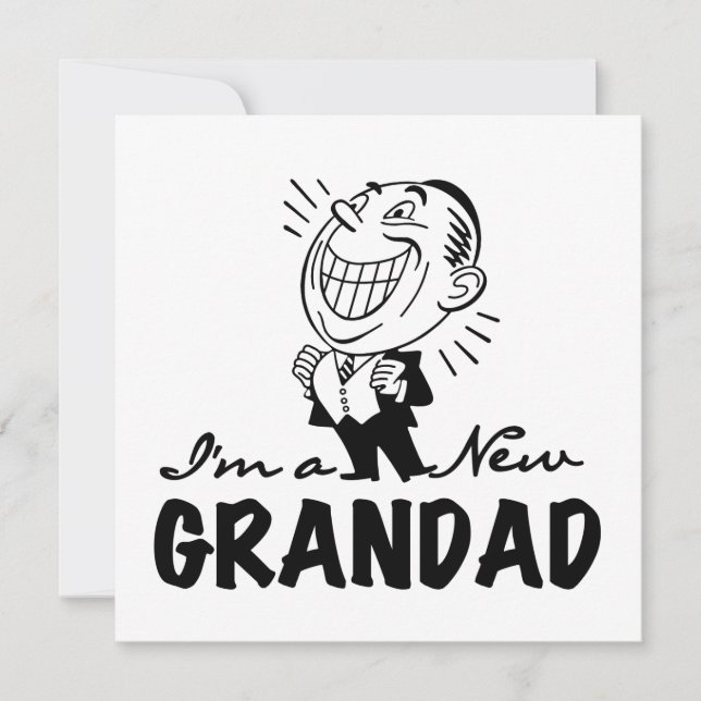 Glimlachende nieuwe Grandad T-shirts en geschenken (Voorkant)