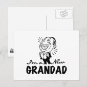 Glimlachende nieuwe Grandad T-shirts en geschenken Briefkaart (Voorkant / Achterkant)