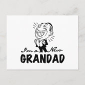 Glimlachende nieuwe Grandad T-shirts en geschenken Briefkaart (Voorkant)