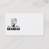 Glimlachende nieuwe Grandad T-shirts en geschenken Contactkaartje (Achterkant)