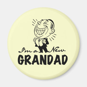 Glimlachende nieuwe Grandad T-shirts en geschenken Magneet