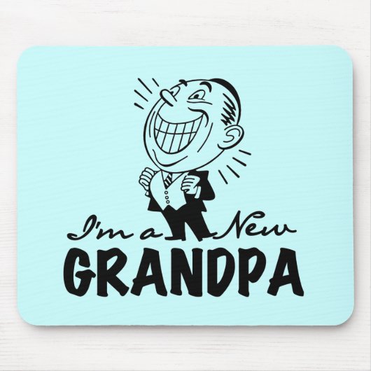 Glimlachende nieuwe Grandad T-shirts en geschenken Muismat (Voorkant)
