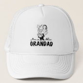 Glimlachende nieuwe Grandad T-shirts en geschenken Trucker Pet (Voorkant)
