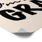 Glimlachende nieuwe opa T-shirts en geschenken Poster (Hoek)