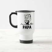 Glimlachende nieuwe Papa T-shirts en geschenken Reisbeker (Links)