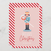 Glimlachende Notenkraker Christmas Kaart (Voorkant / Achterkant)